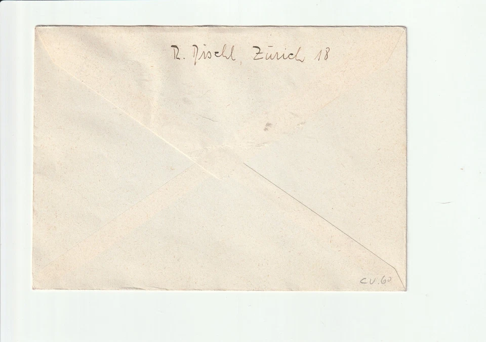 1939 GERMAN AIR MAIL FDC TO RARE POSTMARK HULD/RUGGELL HONOR PRINCE FJ II-ZURICH - Image 2 of 2