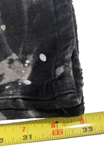 Pantalones de mezclilla de moda Nova para hombre desgastados ajustados acampanados negros lavados talla 34x32 - Imagen 13 de 13