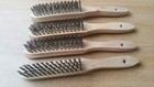 Blacksmiths Original 4 Row Wire Brushes Wide Body  11"  x 130gms Heavyweight 4PK