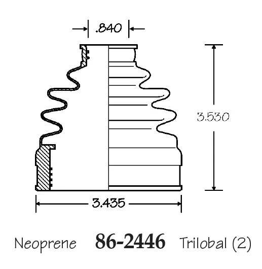 Bota de eje CV interior y exterior para KIA Spectra 2007-2009 Foto 2 de 4