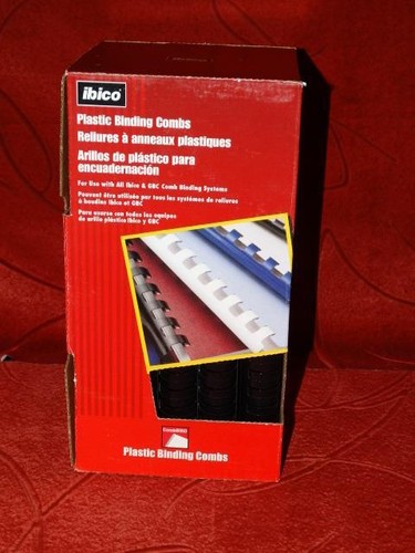 Ibico CombBind Binding Spines, 1" Spine, 200 Sheet Capacity, 48 Pieces - Picture 1 of 3
