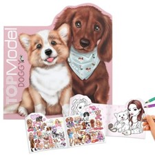 TOPMODEL DOGGY MALBUCH FIGÜRLICH KITTY AND DOGGY VON DEPESCHE NEU
