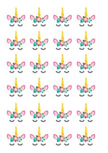 24 edible cupcake fairy cake toppers decorations unicorn