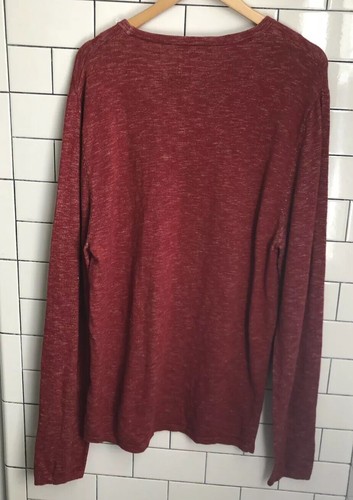 Guess Red Pocket Crewneck Sweater, Men's Size XL - Picture 2 of 4