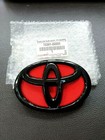 TOYOTA PIANO BLACK - RED 14CM LOGO EMBLEM BADGE FOR GRILLE TOYOTA COROLLA  ALTIS