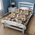 Wild Animal Print Blanket, Plush Bed Throw, Cozy Faux Fur Cover