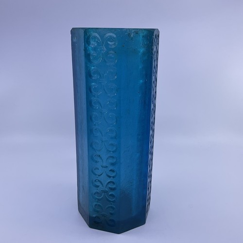 Sascha Brastoff Resin Candle Holder Aqua, Signed - Picture 2 of 6