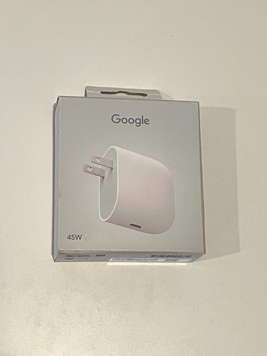 AUTHENTIQUE Chargeur Secteur Google 45W USB-C GA05732 - Snow OPEN BOX - Photo 1 sur 2