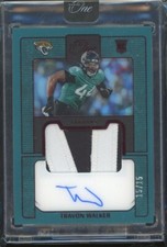 2022 Panini One Football Rookie Patch Auto Red #121 Travon Walker #15/15