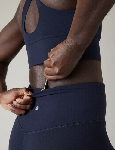 ATHLETA Ultra High Rise Elation 7/8 Tight NAVY SMALL S #599750 NEW - Picture 5 of 8