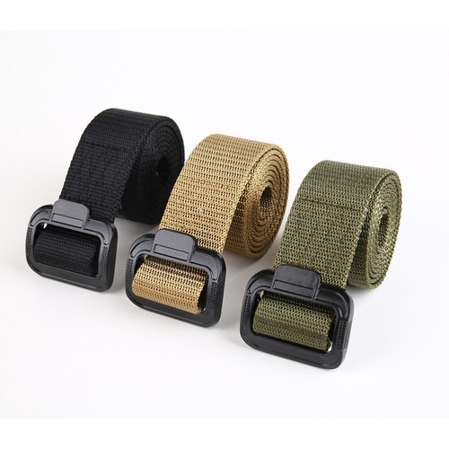 Men's Outdoor Belt Buckle Belt 1.5 inch Sports Nylon Casual - Picture 7 of 11