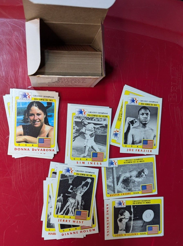 Collectors Trading Cards of History's Greatest Olympians Complete Set 1-99 Finde - Picture 4 of 7