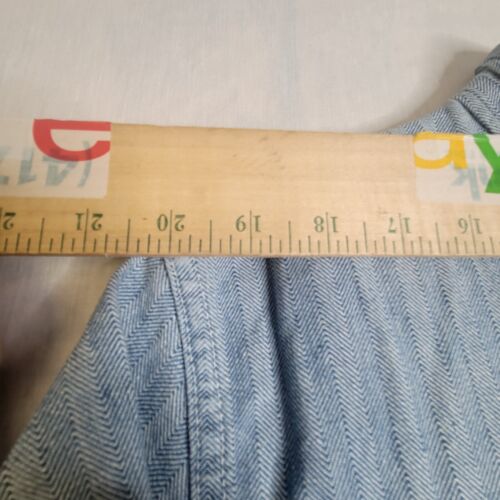 Vintage Herringbone Denim Arbeitsoverall, Eisenbahn, Chore Grunge 46 Reg Overall US - Bild 7 von 17