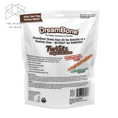 Dreambone Twists Wrapped with Chicken Rawhide-Free Dog Chews, 8.8 Oz. (36 Count) - Picture 2 of 12