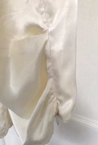 Zara Special Edition Satin Draped Blouse In Ecru Size XL BNWT RRP£45.99 LAST ONE - Picture 8 of 11