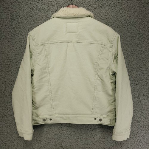 Levi's Premium Cord Sherpa Trucker Jacke Damen S Mist Green - Bild 6 von 15
