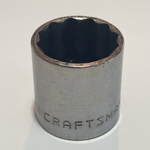 Vintage Craftsman 3/8" Drive 19MM 12 Point Shallow Socket Metric =V= Series - Picture 5 of 15