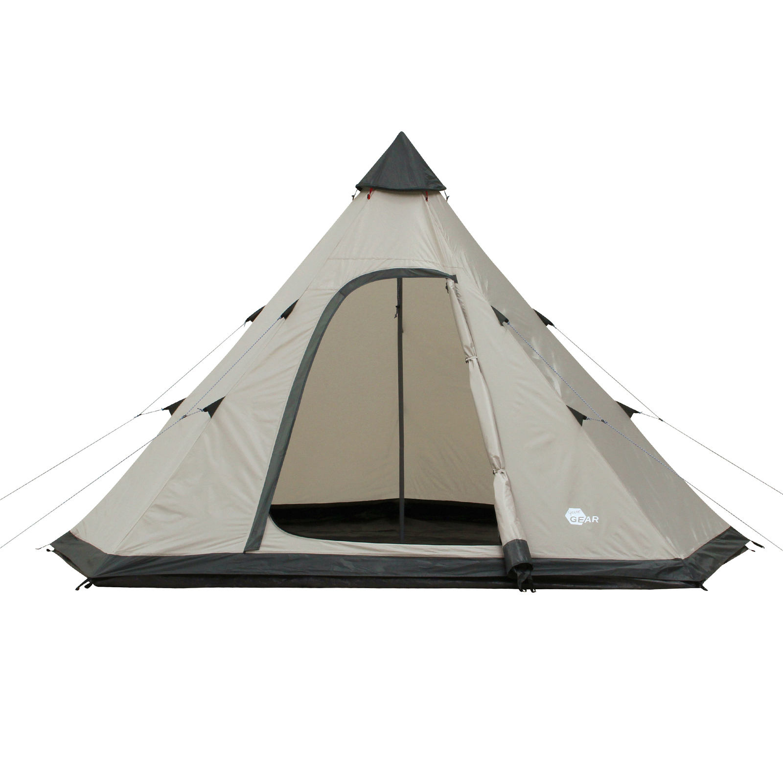your GEAR Zelt Lido 370 - 4 Mann Tipi Campingzelt Festivalzelt 5000 mm UV50