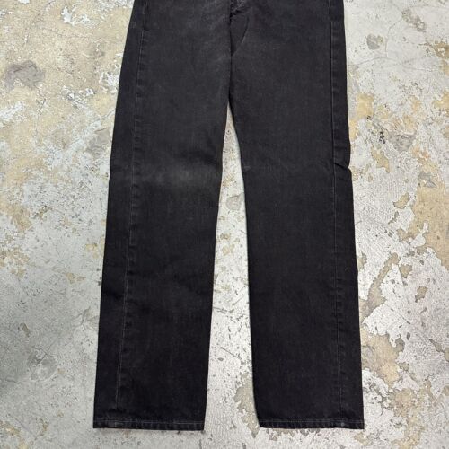 Vintage Levi’s 501 Black Denim Jeans Size 29x30 Women Made In USA - Picture 3 of 8