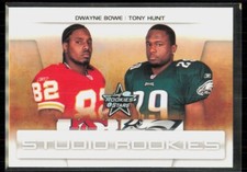 2007 Leaf Rookies & Stars Studio Rookie Dwayne Bowe/Tony Hunt #SR-50