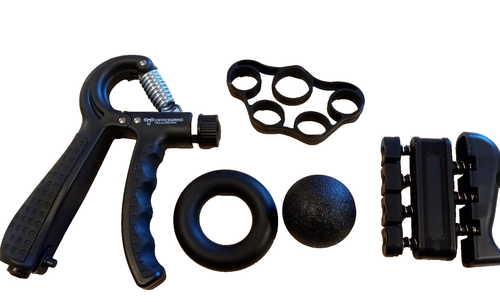 Hand Grip Strengthener Kit Trainer w Adjustable Resistance 10-130lbs NEW - Bild 1 von 6