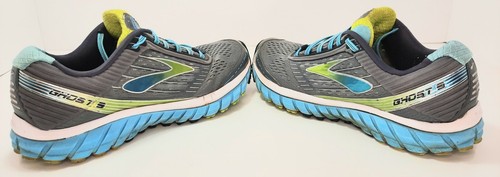 Brooks Ghost 9 Women's Size 9 M Gray Green Blue Running Shoes 1202251B092 - Picture 3 of 6