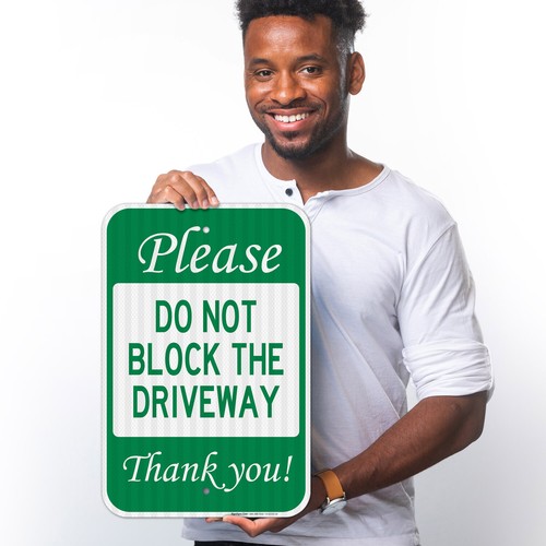 No Parking Sign, Do Not Block The Driveway Sign, - Picture 34 of 85