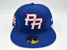 New Era 59 Fifty Puerto Rico WBC Size 7 1/4 Fitted Flag Hat Blue Red White