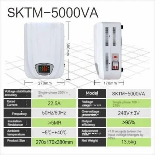220V Haushalt 5000W Automatische Klimaanlage Kühlschrank Spannungsstabilisator - Bild 11 von 13