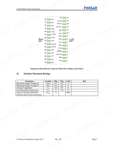 Transceptor óptico XFP sintonizable Finisar FTLX6824MCC +1600 ps/nm 80 KM Gen2 DWDM - Imagen 4 de 4