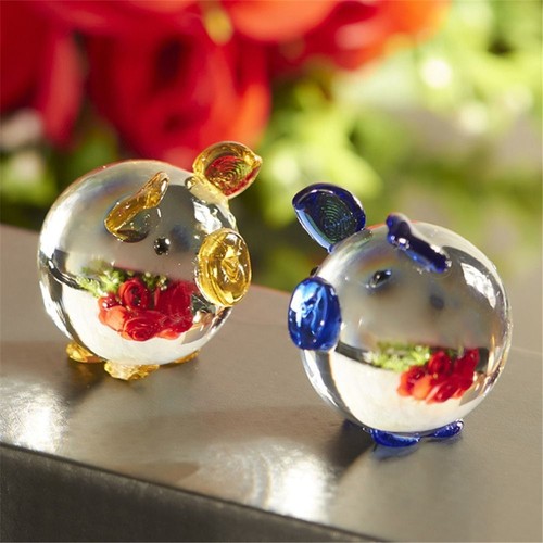 Souvenir Geschenke Kleine Schweine figuren Tisch-Ornamente Heim & Büro - Picture 8 of 14
