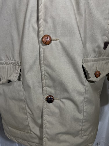 CHAQUETA PARKA VINTAGE EDDIE BAUER PLUMÓN DE GANSO ROPA DE TRABAJO DE PIEL SINTÉTICA Talla XXL - Imagen 15 de 24