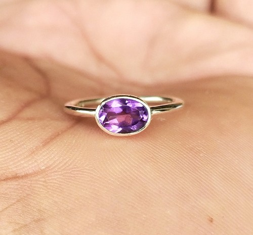 Anillo de tanzanita de plata de ley 925 - Anillo de piedra de nacimiento de mayo regalo de boda para ella - Imagen 42 de 67