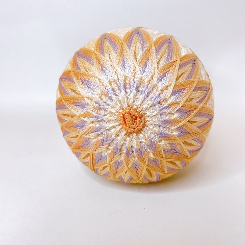 Vintage Japanese Temari Ball – Handcrafted Folk Art Embroidered Decoration 07 - Bild 6 von 21