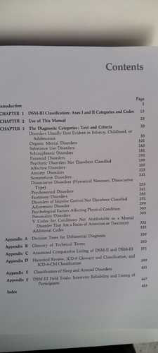 DSM-111 Diagnostic and Statistical Manual of Mental Disorders-Third Edition - Picture 8 of 9