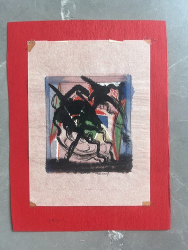 Vintage Original Print Philippe-Charles BURNOT (1877-1956) Black Abstraction - Picture 7 of 8