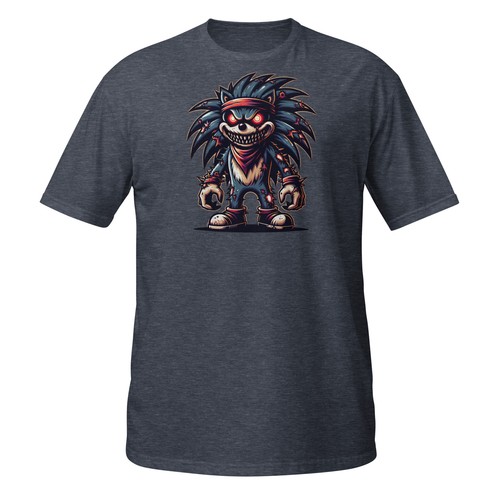 Spiky Punk Monster T-Shirt | Crazy Mohawk Creature | Rebel Streetwear Tee - Picture 10 of 32