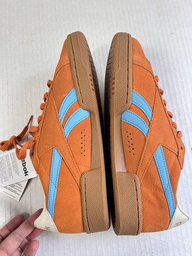 Reebok Men's Club C Grounds UK Terracota/Bold Cyan Sneakers 100074846 US 7 - Picture 6 of 8