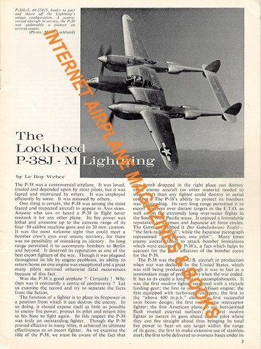 FLUGZEUGPROFIL 106 WW2 LOCKHEED P-38J P-38M LIGHTNING FG USAAF PACIF 8. AF - Bild 3 von 3