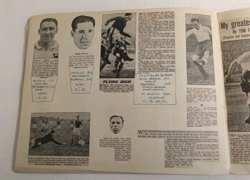 Football Scrapbook Newspaper Cuttings England VS Austria FA Cup Ect 1951-52 #7 - Picture 22 of 24