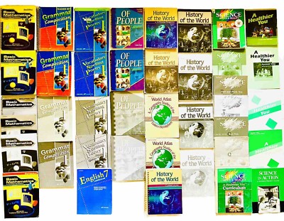 ABEKA 7th Grade 7 Curriculum Complete Set Lot 40 History Science English Health