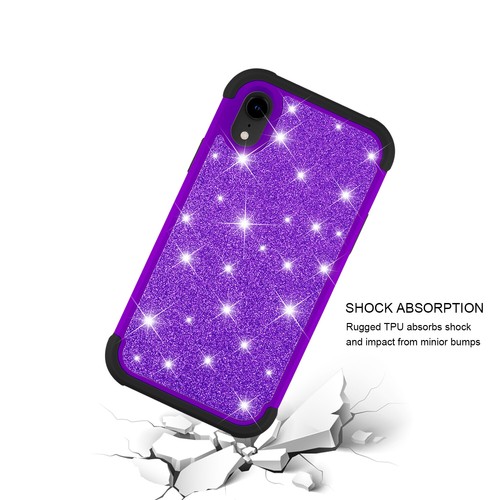 iPhone X XS XS MAX XR Funda Brillo Brillante Brillante Híbrido Niña Mujer Cubierta - Imagen 35 de 49