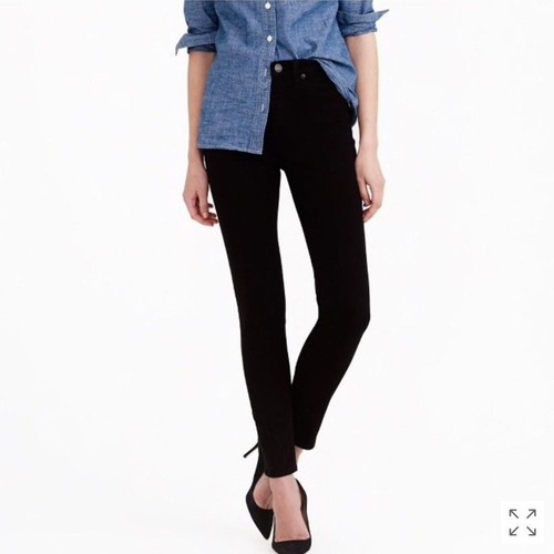 NEW J.Crew Black 9" High Rise Toothpick Versatile Classic Stretch Jeans Size 28 - Picture 2 of 10