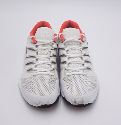 Men's air zoom vapor x tennis shoes white and bright crimson Clearance