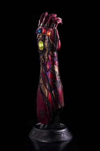 1/1 Avengers Iron Man MK85 Infinite Gloves Lighting Resin GK Statue instock - Picture 11 of 11