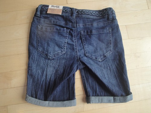 Mudd Girls Bermuda Mid Rise Adj Waist, Cuffed Stretch Shorts Size: 7 $36 - Picture 3 of 4