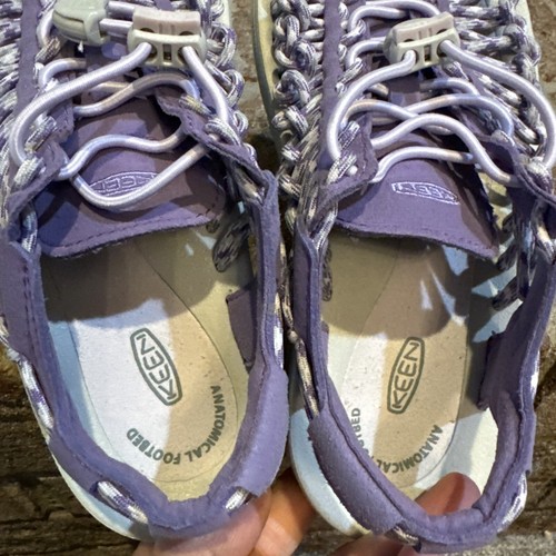 Keen Womens Size 5.5 Bungee Braided Cord Purple White Sandals Fisherman - Picture 15 of 17