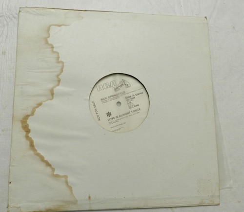 12" 33 RPM, Rick Springfield – Love Is Alright Tonite, SPRINGFIELD SIGNED!! - Picture 3 of 3