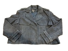 Joanna Hope Goat Suede Biker Jacket - Size 20 - Bnwt