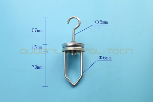 5PCS 360° Rotating Spinner Hooks Powder Coating Paint Cerakote Hanging High Heat - Picture 2 of 5